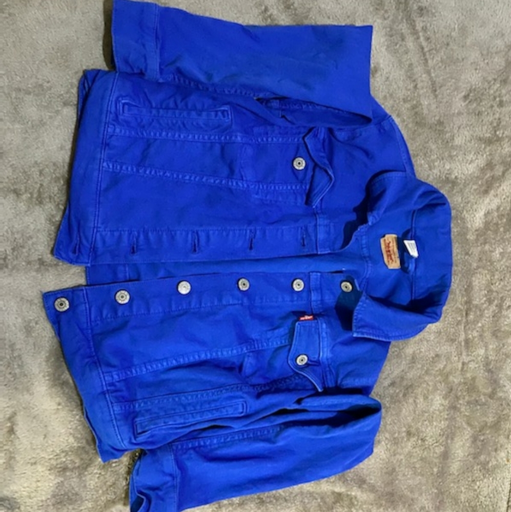 Cobalt Blue jean jacket